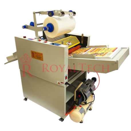 PNEUMATIC FULLY AUTO HOT & COLD ANTI-CURL ROLL LAMINATING MACHINE (AUTO FEED + AUTO CUT) - RTP390E